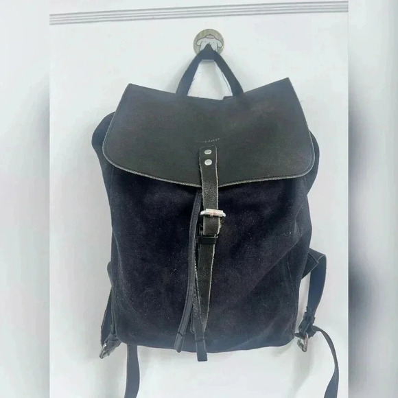Sandqvist Alva Black with Black Leather BACKPACK - Picture 9 of 9
